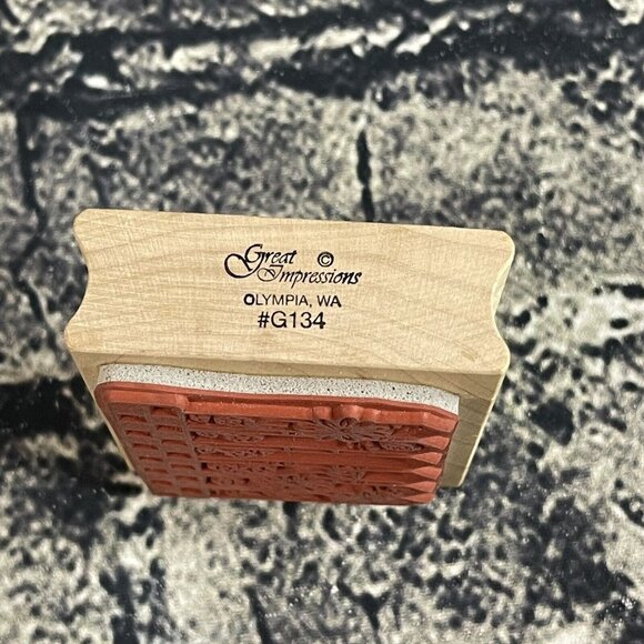 Great Impressions Fence G134 Wood Mounted Rubber Stamp - Picture 2 of 6